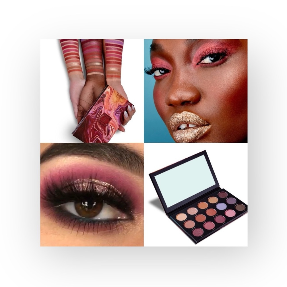 new Hipdot ☺︎︎ Zion Eye Palette ☺︎︎ Red Orange Purple Shimmer ☺︎︎ 15 Colors - Picture 1 of 16